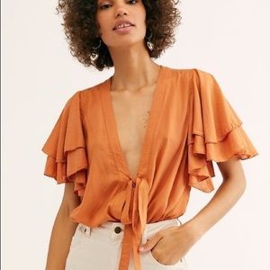 Free People XS Call Me Later Bodysuit